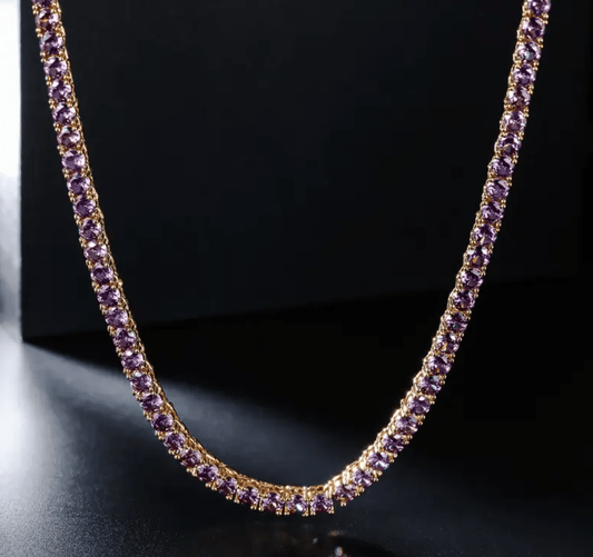 Chaîne tennis 4mm Violet - Rodier&Co