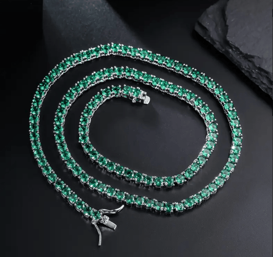 Chaîne tennis Vert 4mm - Rodier&Co